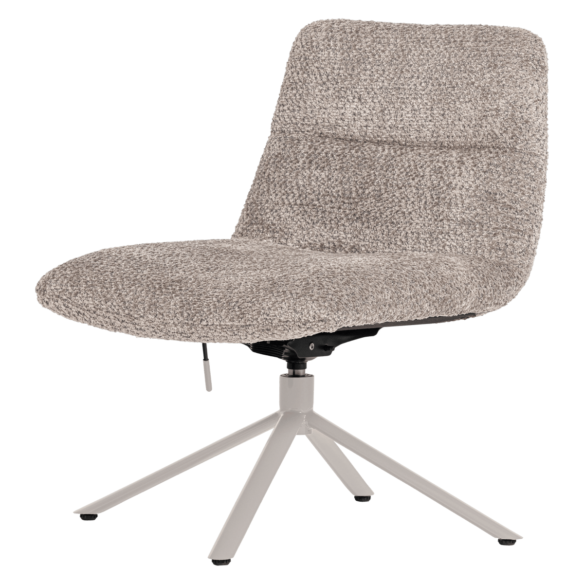 SOREN VERSTELBARE DRAAIFAUTEUIL WOLLIG GRIJS