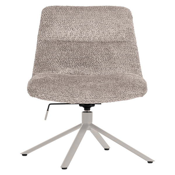 SOREN VERSTELBARE DRAAIFAUTEUIL WOLLIG GRIJS