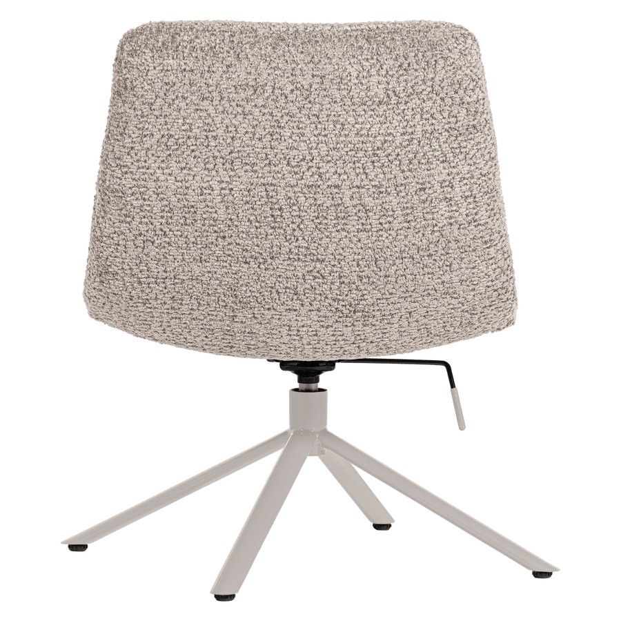 SOREN VERSTELBARE DRAAIFAUTEUIL WOLLIG GRIJS