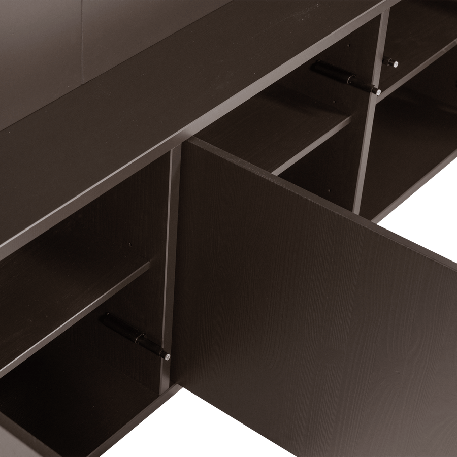 MEGGY TV OPBERGKAST 160 CM GRENEN MIDDENBRUIN [fsc]