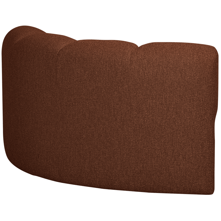 MOJO HOEKELEMENT BOUCLE ROESTBRUIN MELANGE