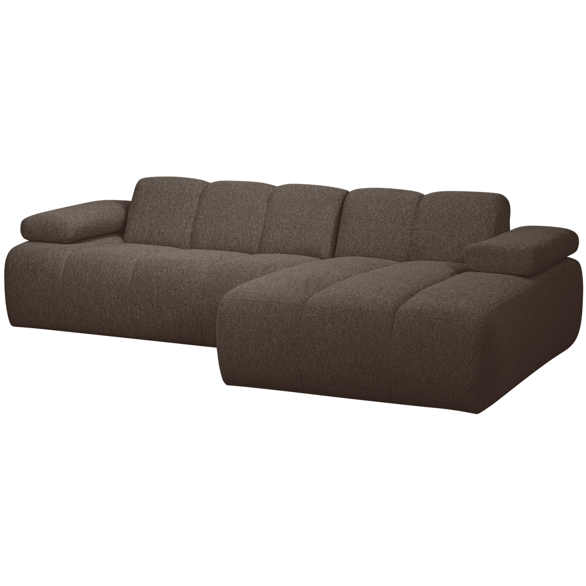MOJO CHAISE LONGUE BANK RECHTS BOUCLE BRUIN MELANGE