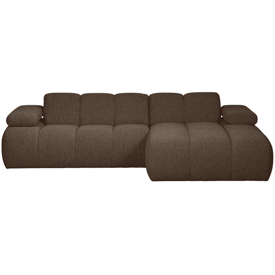 MOJO CHAISE LONGUE BANK RECHTS BOUCLE BRUIN MELANGE