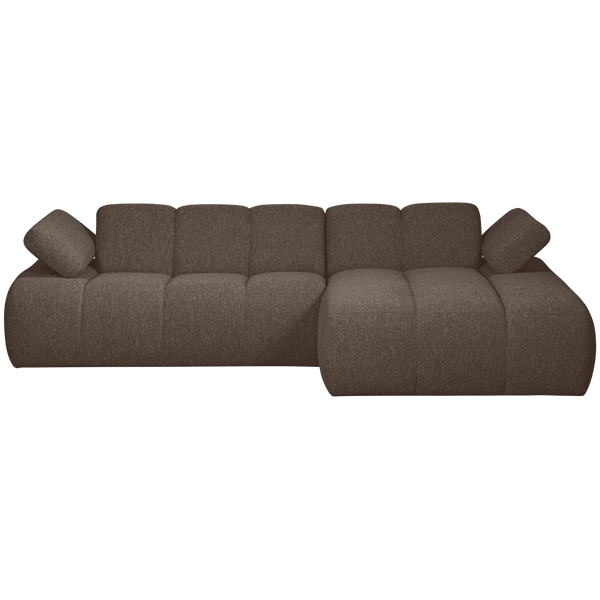 MOJO CHAISE LONGUE BANK RECHTS BOUCLE BRUIN MELANGE