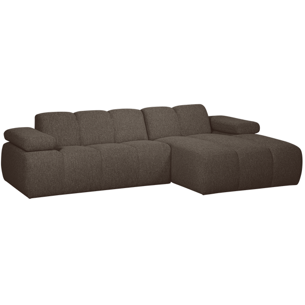 MOJO CHAISE LONGUE BANK RECHTS BOUCLE BRUIN MELANGE