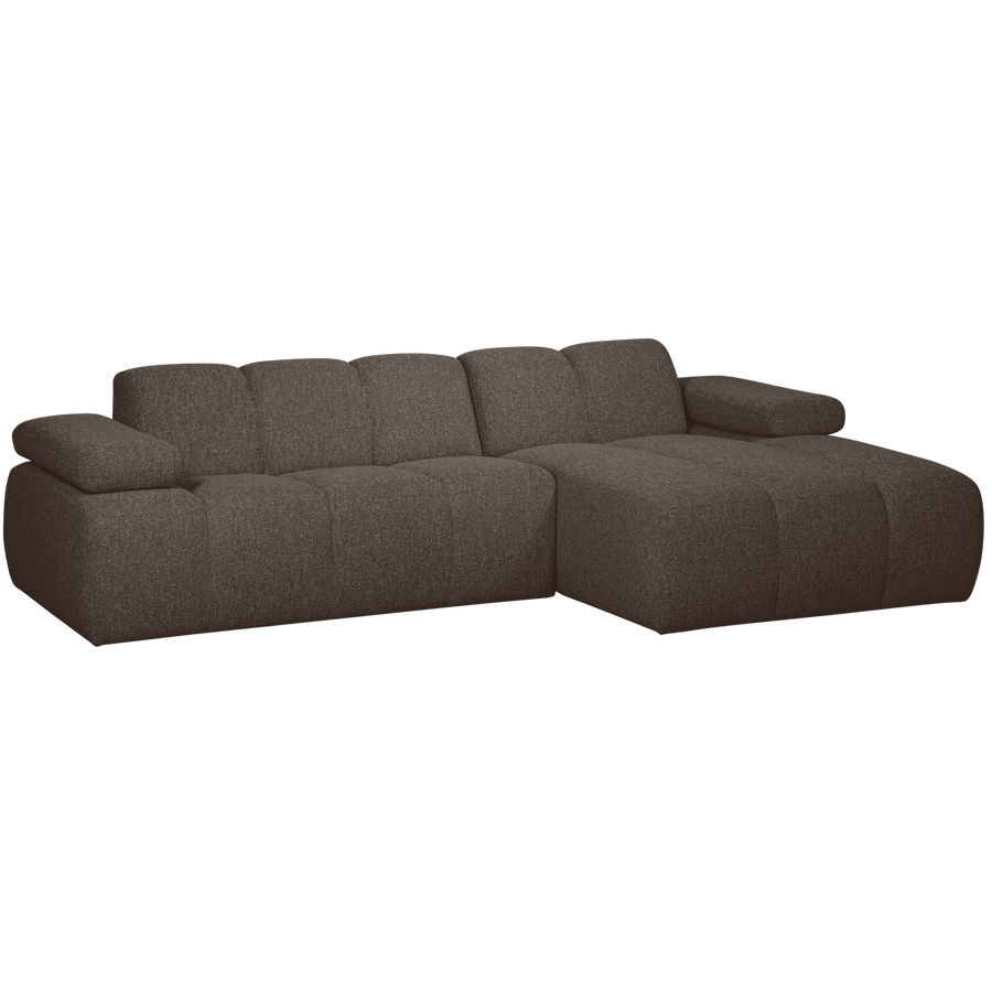 MOJO CHAISE LONGUE BANK RECHTS BOUCLE BRUIN MELANGE