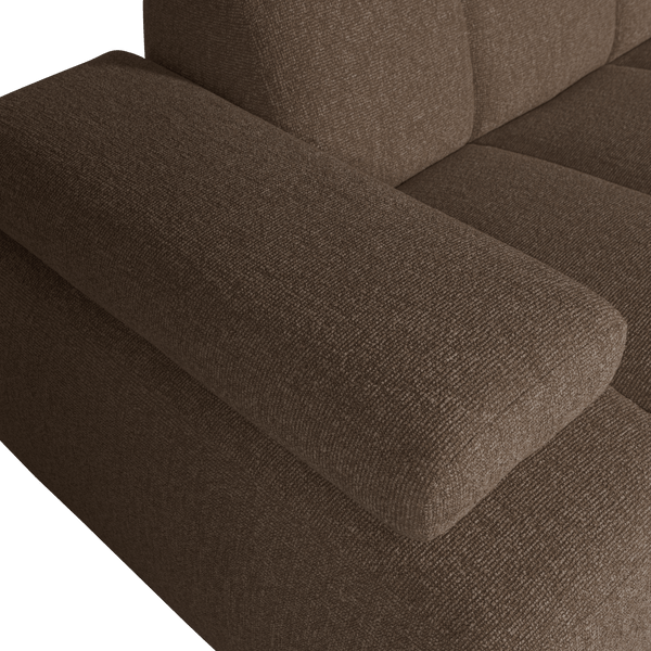 MOJO CHAISE LONGUE BANK RECHTS BOUCLE BRUIN MELANGE