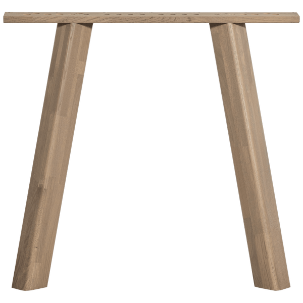 HAARLEM 4-STANDEN POOT EIKEN PEBBLE GREY SET VAN 2 [fsc]