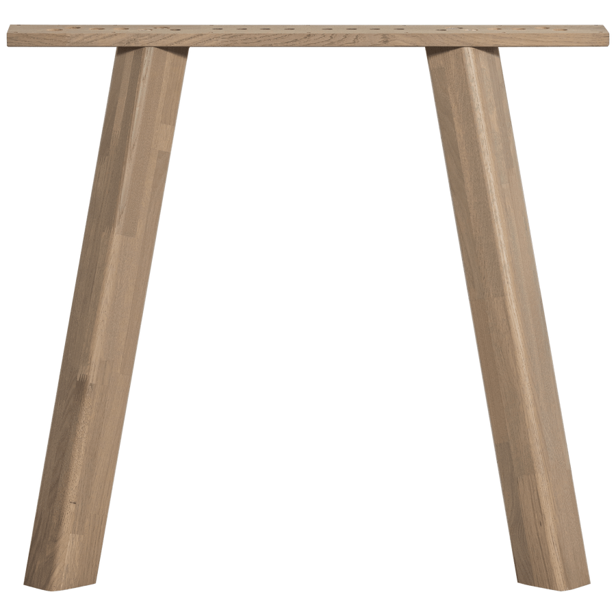 HAARLEM 4-STANDEN POOT EIKEN PEBBLE GREY SET VAN 2 [fsc]