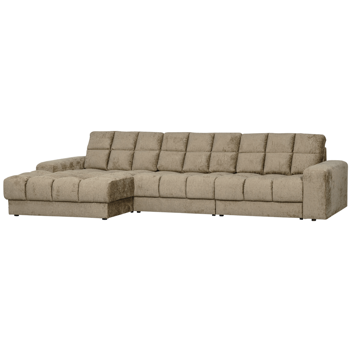 SECOND DATE CHAISE LONGUE LINKS STRUCTURE VELVET WHEATFIELD