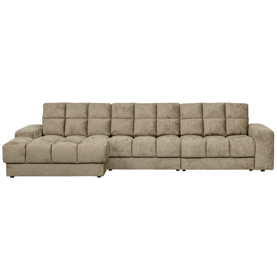 SECOND DATE CHAISE LONGUE LINKS STRUCTURE VELVET WHEATFIELD