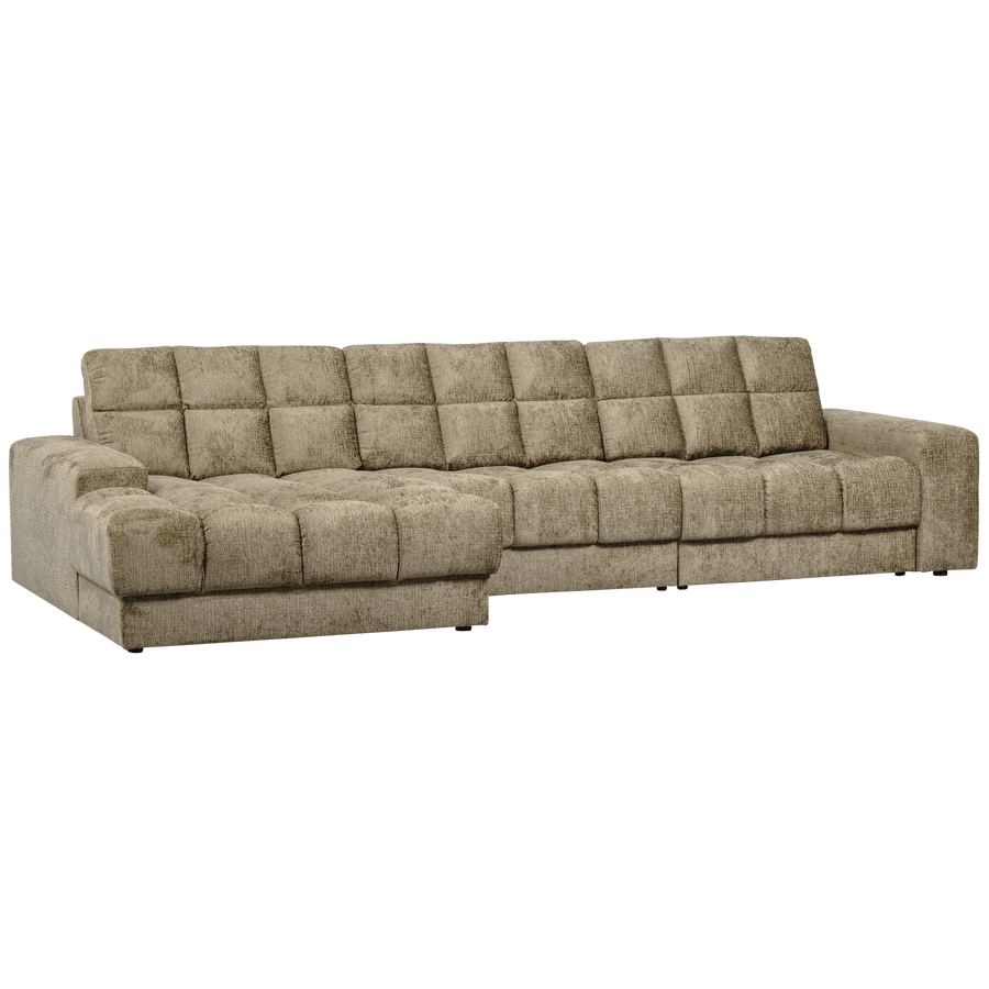 SECOND DATE CHAISE LONGUE LINKS STRUCTURE VELVET WHEATFIELD