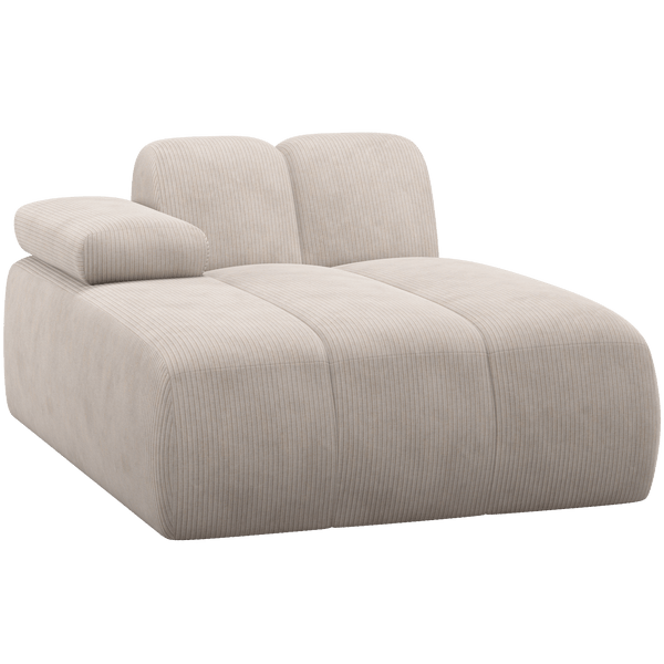 MOJO CHAISE LONGUE ELEMENT LINKS RIBSTOF ECRU