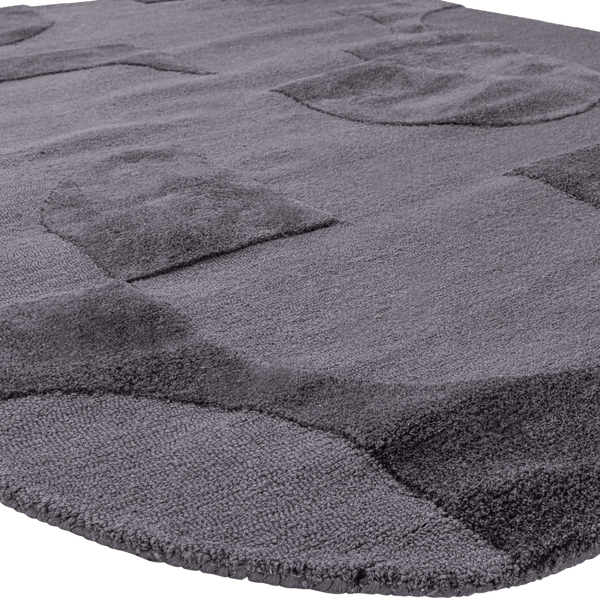 LIVO VLOERKLEED VISCOSE/WOL GRIJS 170x240 CM