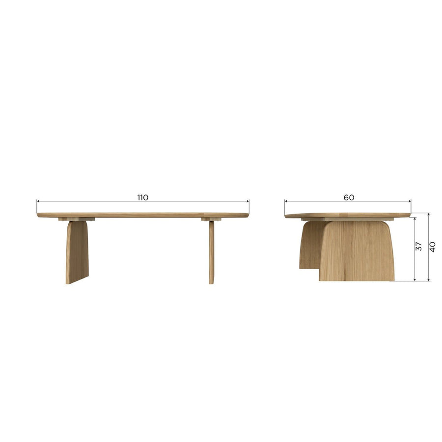TABLO SALONTAFEL 110 CM EIKEN CASHMERE BROWN [fsc]