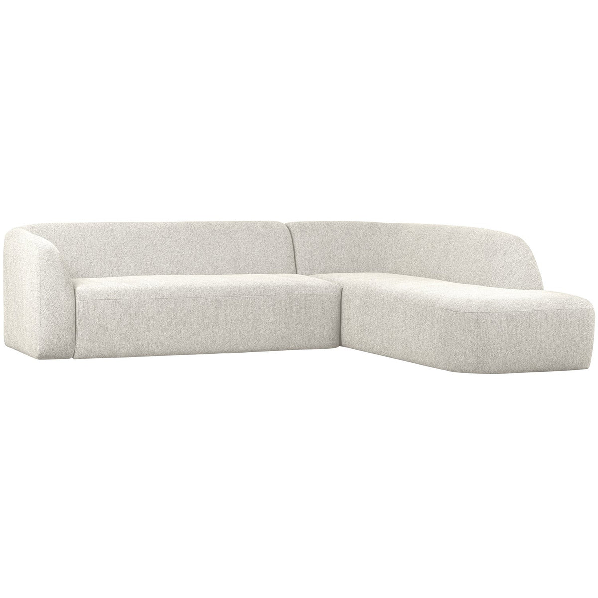 SLOPING HOEKBANK RECHTS PEARL MELANGE