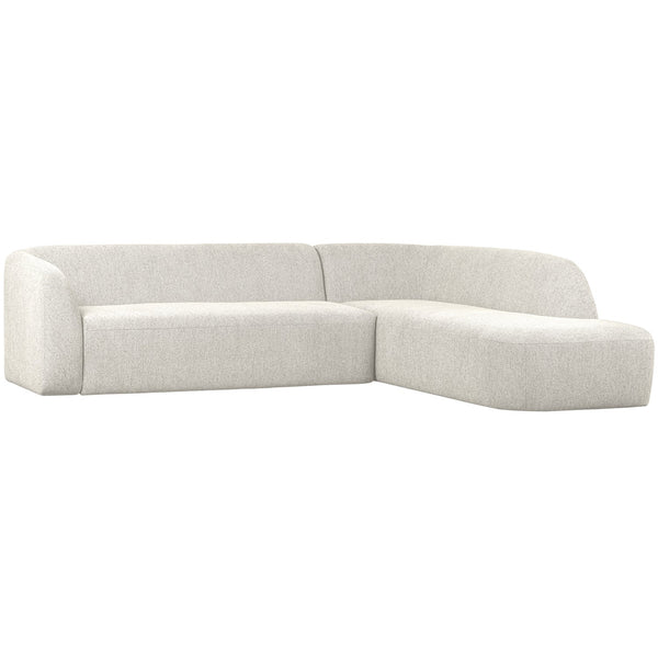 SLOPING HOEKBANK RECHTS PEARL MELANGE