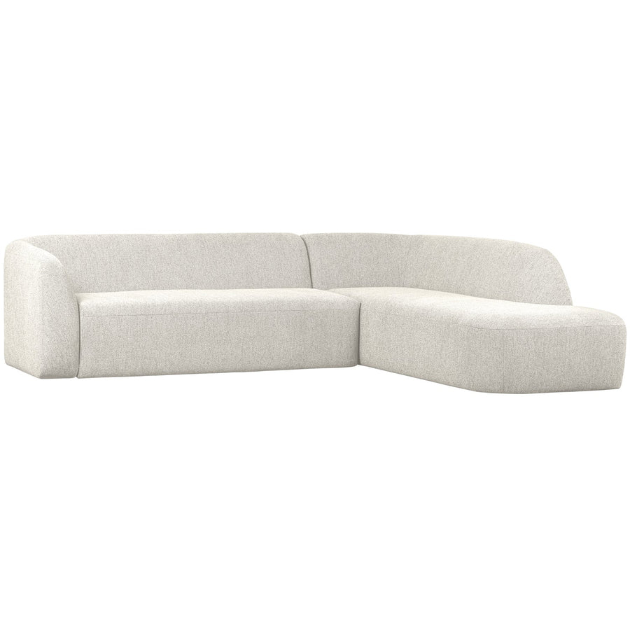 SLOPING HOEKBANK RECHTS PEARL MELANGE