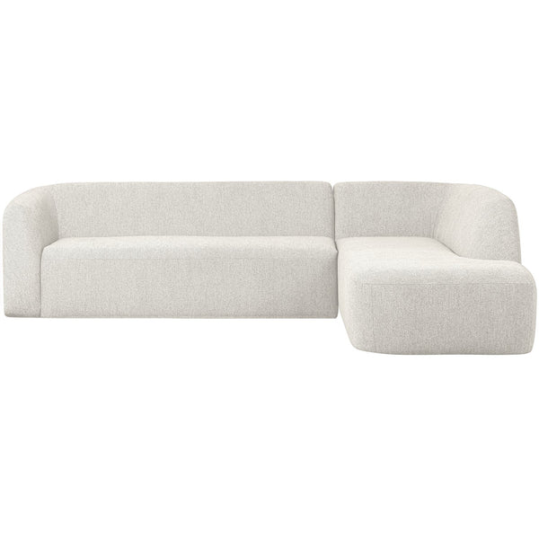 SLOPING HOEKBANK RECHTS PEARL MELANGE