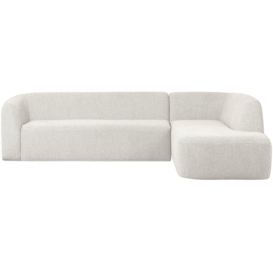 SLOPING HOEKBANK RECHTS PEARL MELANGE
