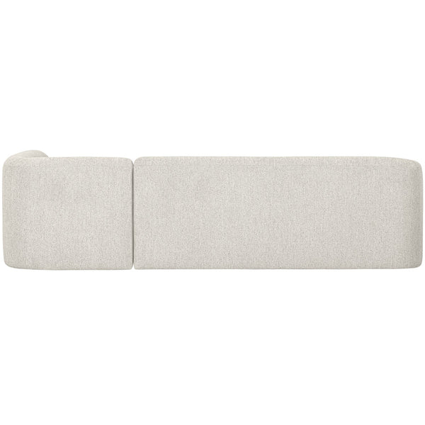 SLOPING HOEKBANK RECHTS PEARL MELANGE