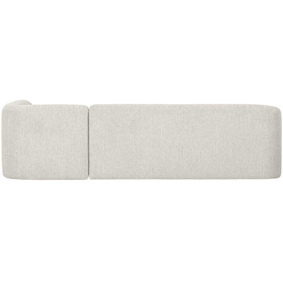 SLOPING HOEKBANK RECHTS PEARL MELANGE