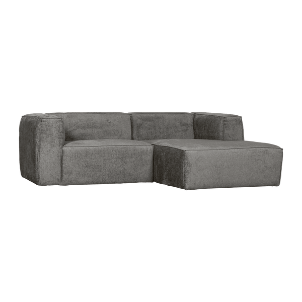 BEAN CHAISE LONGUE BANK RECHTS STRUCTURE VELVET CLOUD SKY