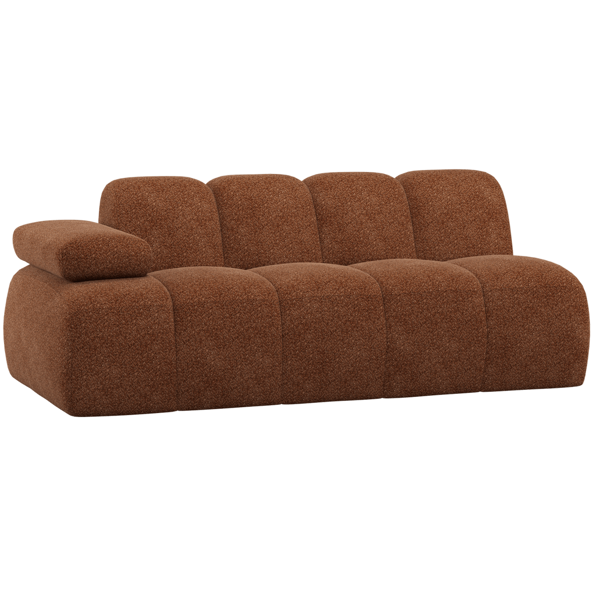 MOJO 2-ZITS ELEMENT ARM LINKS WOLLIG ROESTBRUIN