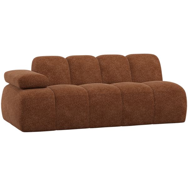 MOJO 2-ZITS ELEMENT ARM LINKS WOLLIG ROESTBRUIN