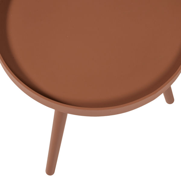 SASHA BIJZETTAFEL O41 CM HOUT OUDROZE [fsc]