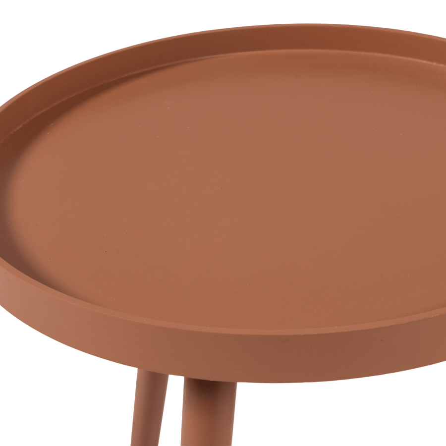 SASHA BIJZETTAFEL O41 CM HOUT OUDROZE [fsc]