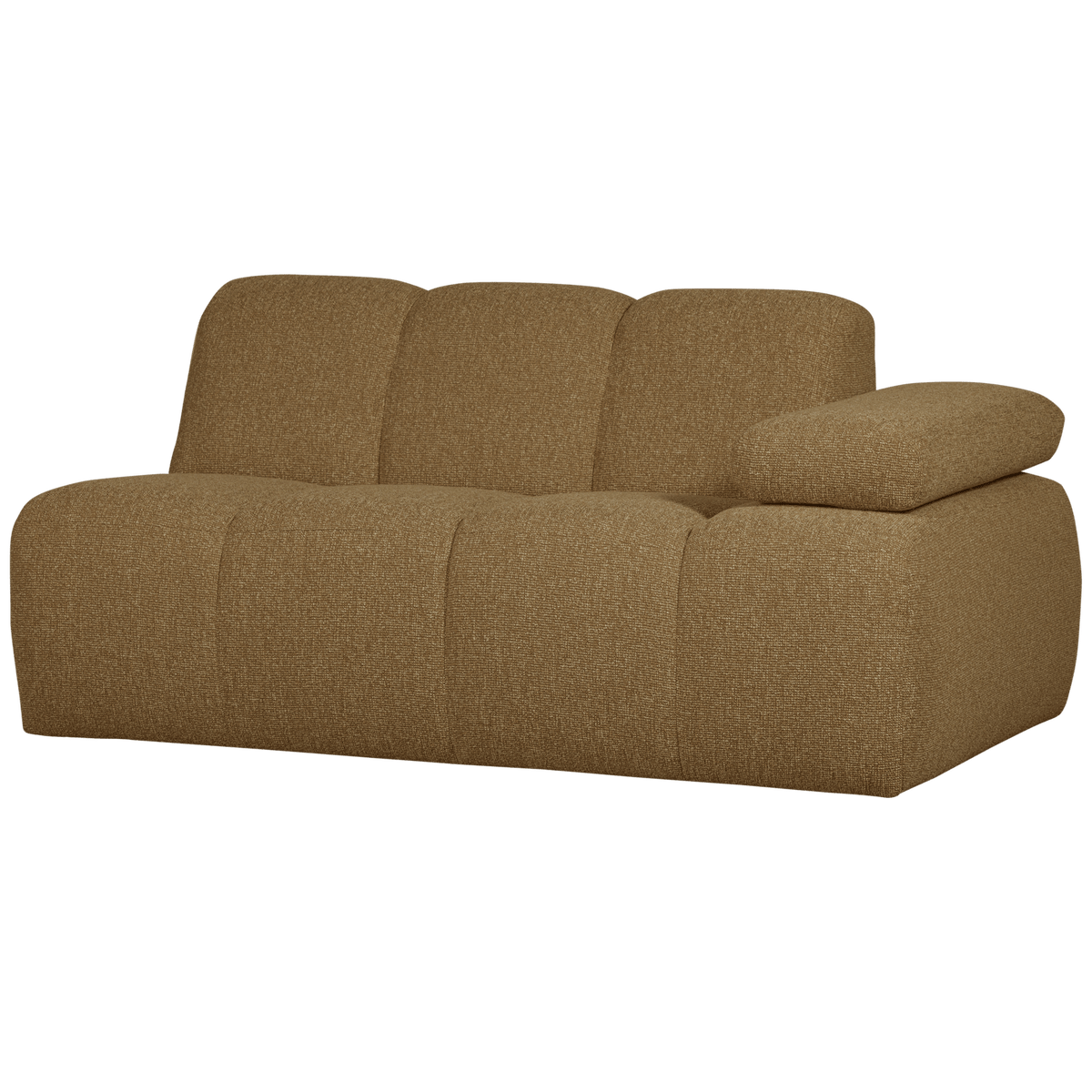 MOJO 1,5-ZITS ELEMENT ARM RECHTS BOUCLE GEEL/BRUIN MELANGE