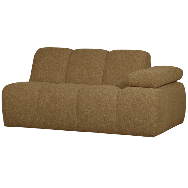 MOJO 1,5-ZITS ELEMENT ARM RECHTS BOUCLE GEEL/BRUIN MELANGE