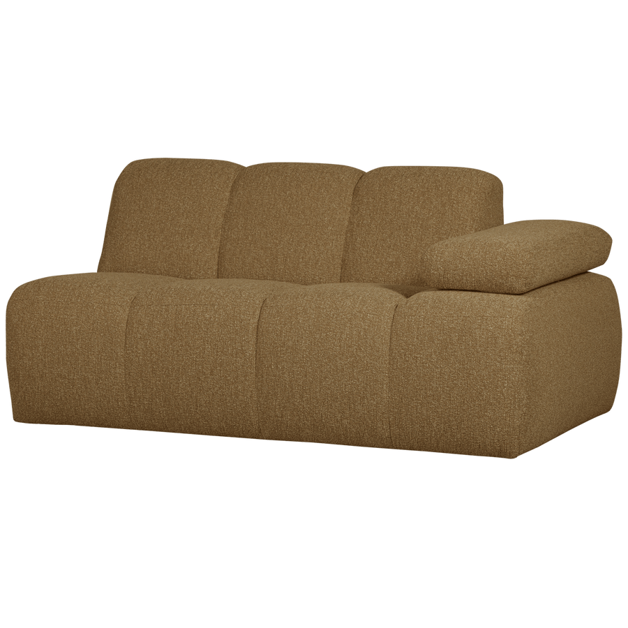 MOJO 1,5-ZITS ELEMENT ARM RECHTS BOUCLE GEEL/BRUIN MELANGE