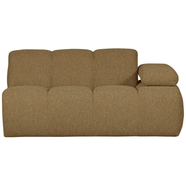 MOJO 1,5-ZITS ELEMENT ARM RECHTS BOUCLE GEEL/BRUIN MELANGE