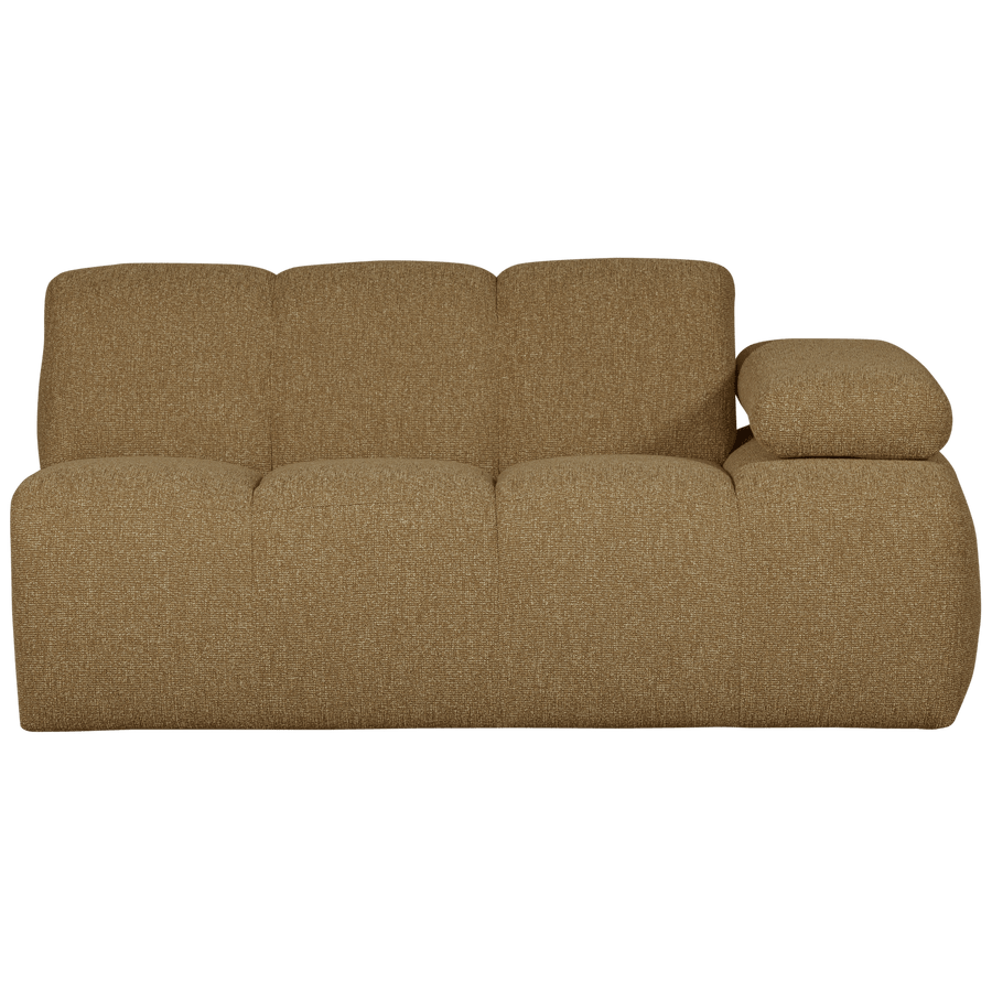 MOJO 1,5-ZITS ELEMENT ARM RECHTS BOUCLE GEEL/BRUIN MELANGE