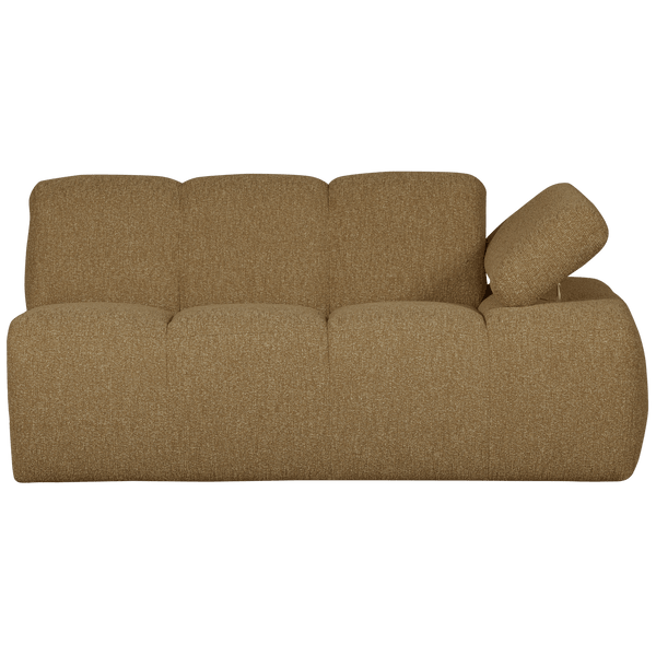 MOJO 1,5-ZITS ELEMENT ARM RECHTS BOUCLE GEEL/BRUIN MELANGE