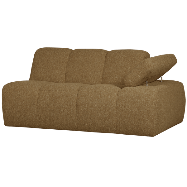 MOJO 1,5-ZITS ELEMENT ARM RECHTS BOUCLE GEEL/BRUIN MELANGE