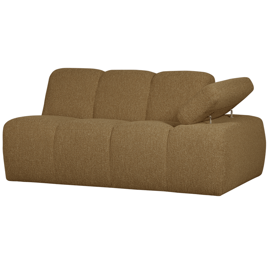 MOJO 1,5-ZITS ELEMENT ARM RECHTS BOUCLE GEEL/BRUIN MELANGE
