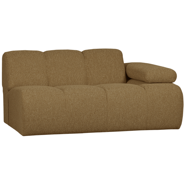 MOJO 1,5-ZITS ELEMENT ARM RECHTS BOUCLE GEEL/BRUIN MELANGE