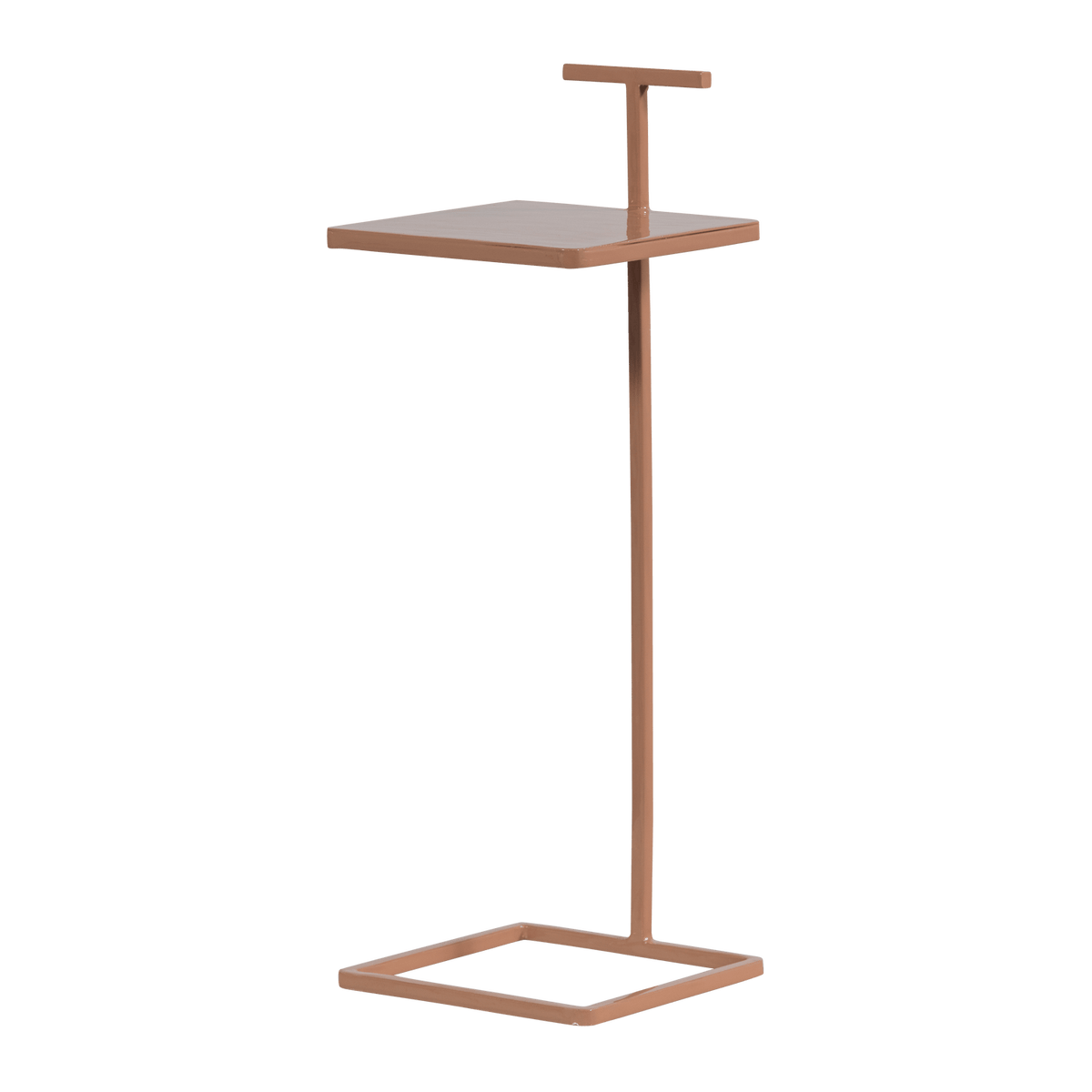 TOSTE BIJZETTAFEL METAAL OUDROZE
