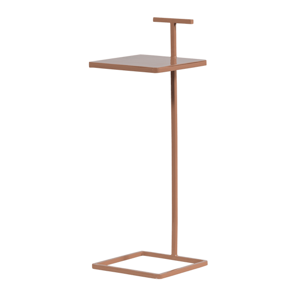 TOSTE BIJZETTAFEL METAAL OUDROZE