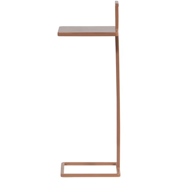 TOSTE BIJZETTAFEL METAAL OUDROZE
