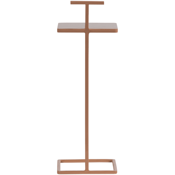 TOSTE BIJZETTAFEL METAAL OUDROZE