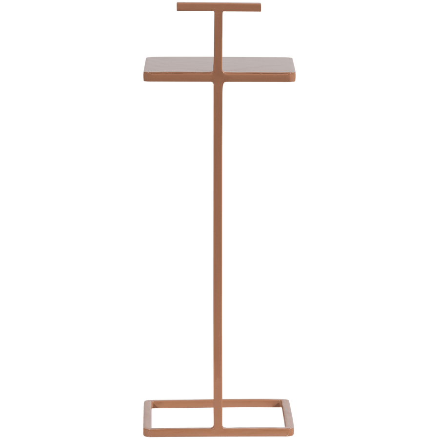 TOSTE BIJZETTAFEL METAAL OUDROZE
