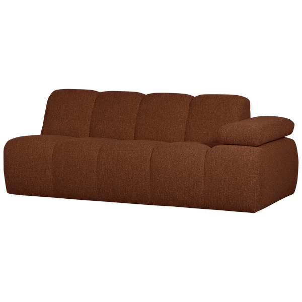 MOJO 2-ZITS ELEMENT ARM RECHTS BOUCLE ROESTBRUIN MELANGE