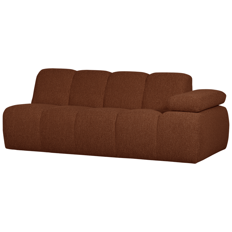 MOJO 2-ZITS ELEMENT ARM RECHTS BOUCLE ROESTBRUIN MELANGE