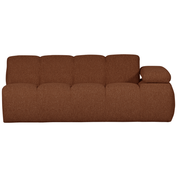 MOJO 2-ZITS ELEMENT ARM RECHTS BOUCLE ROESTBRUIN MELANGE