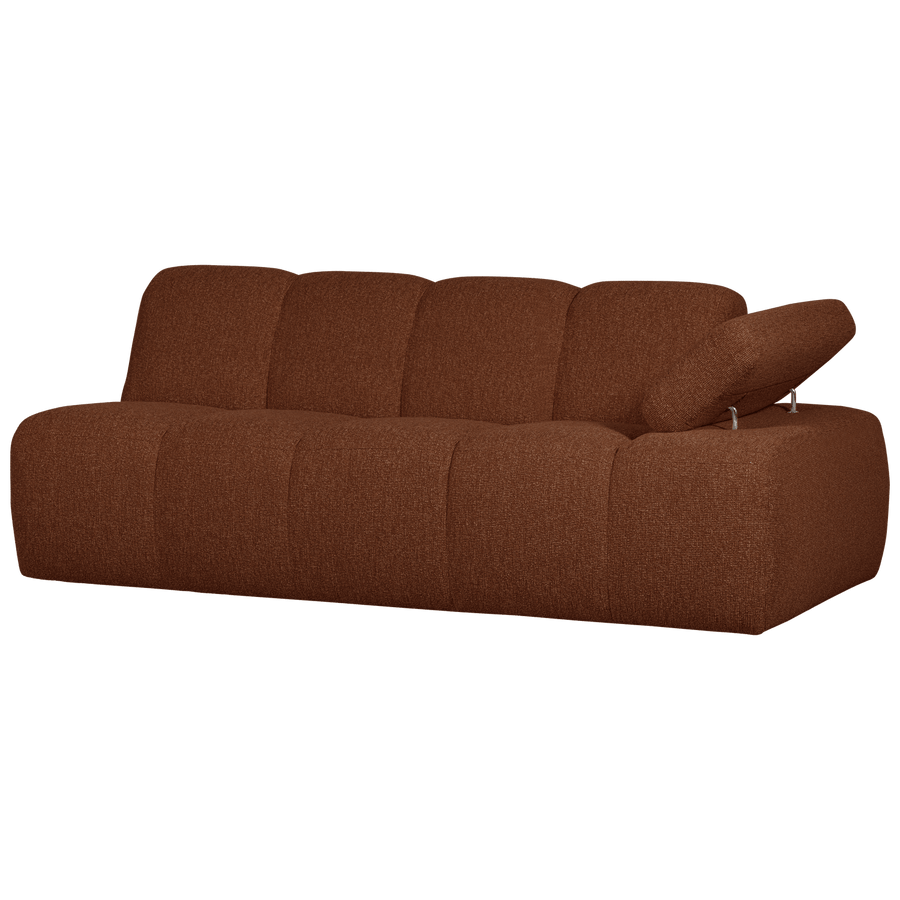 MOJO 2-ZITS ELEMENT ARM RECHTS BOUCLE ROESTBRUIN MELANGE
