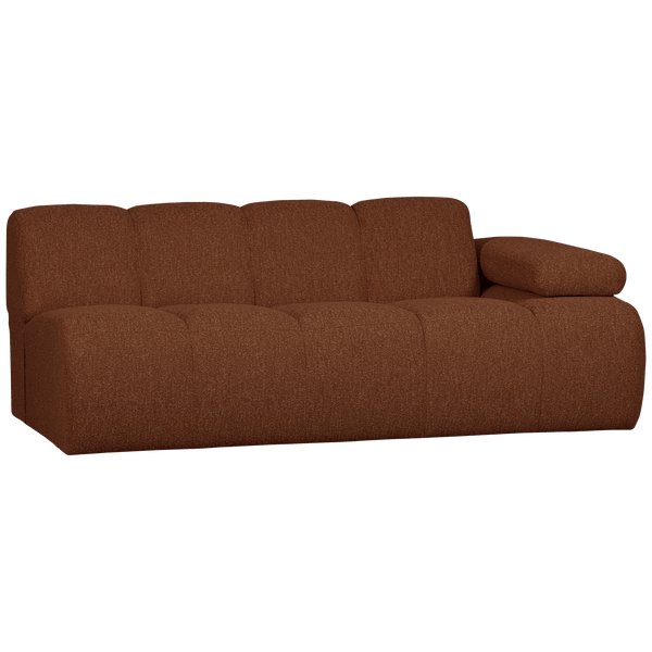 MOJO 2-ZITS ELEMENT ARM RECHTS BOUCLE ROESTBRUIN MELANGE